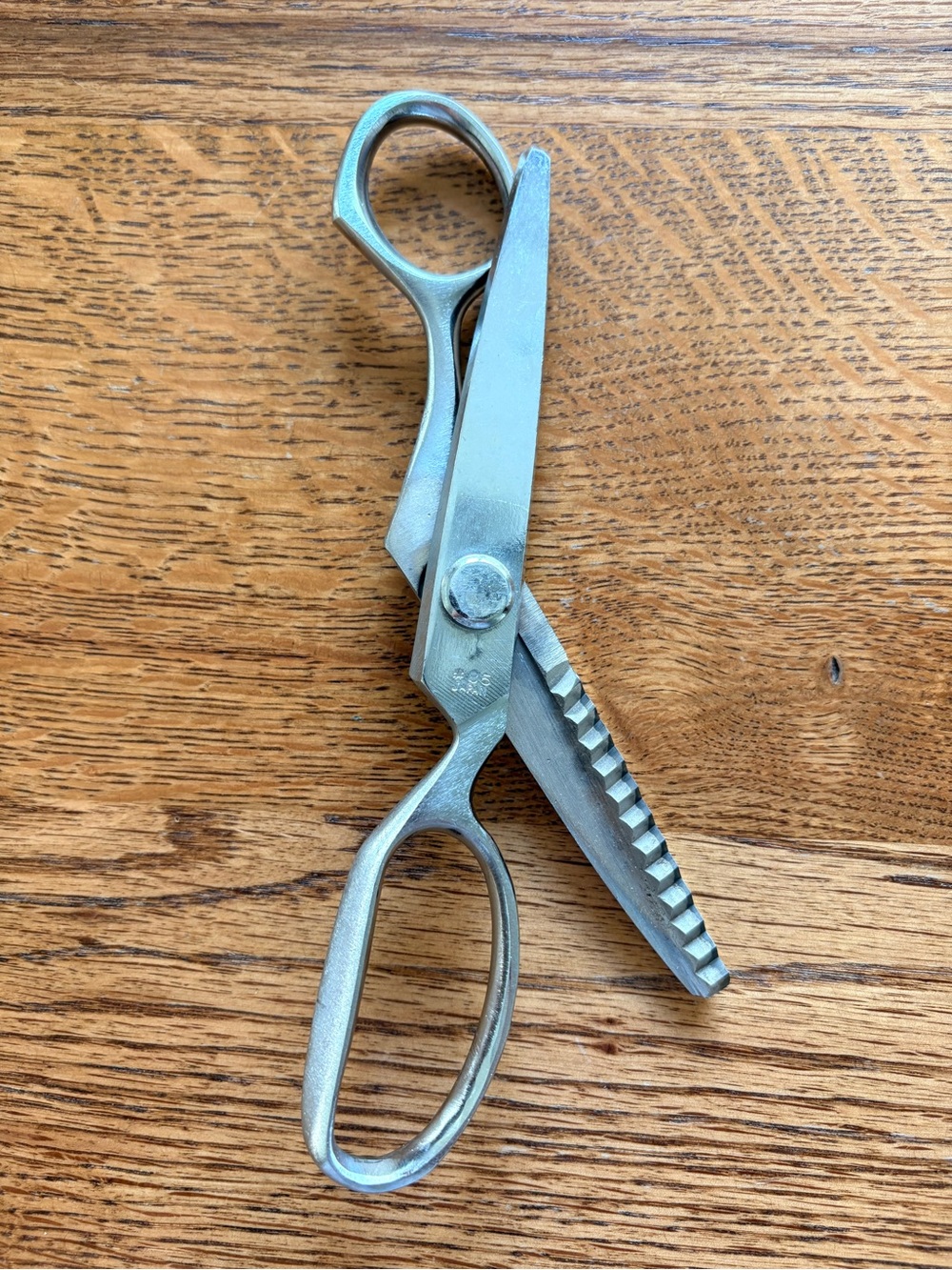 VTG Pinking Shears Vanguard #85 Scissors- Sewing-Stainless- Made in Japan- ~7 - Picture 11 of 13